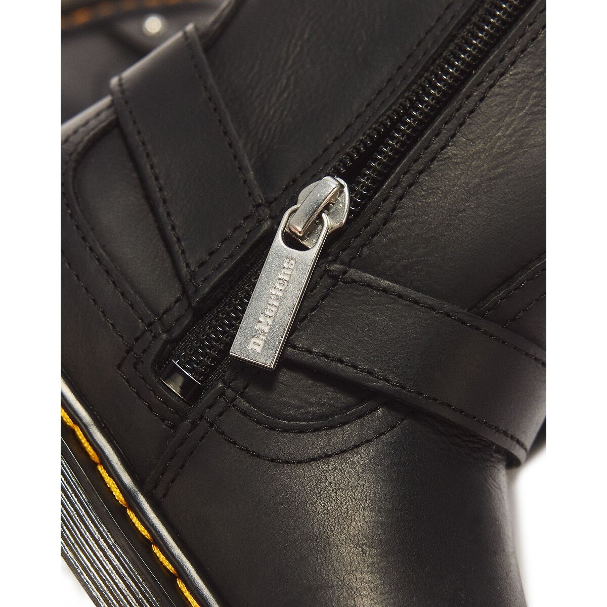 Stivaletti in pelle, Genaya Rigger Wyoming nero , DR. MARTENS