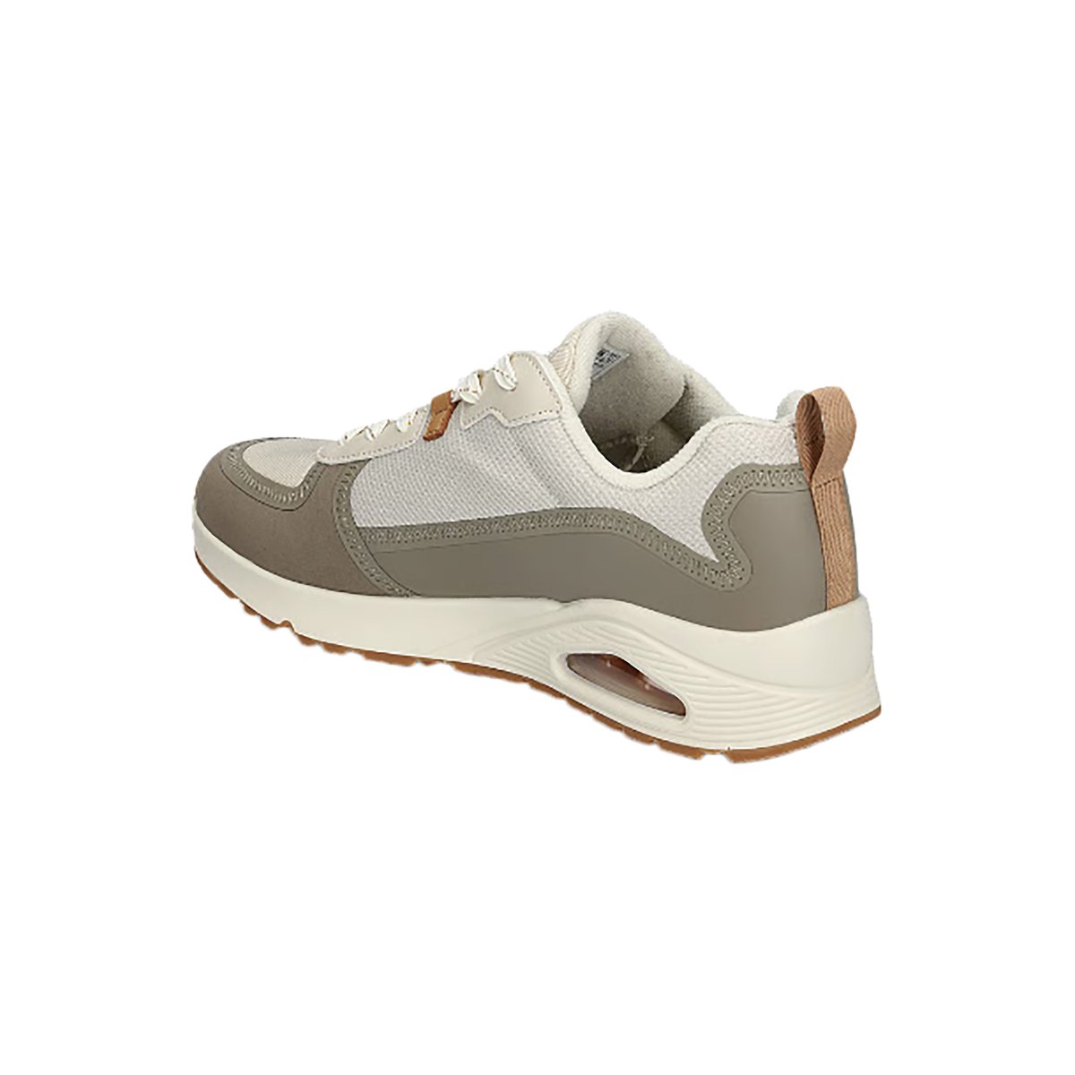 Basket Basse à Lacets Sckechers Uno Layover blanc - gris, SKECHERS