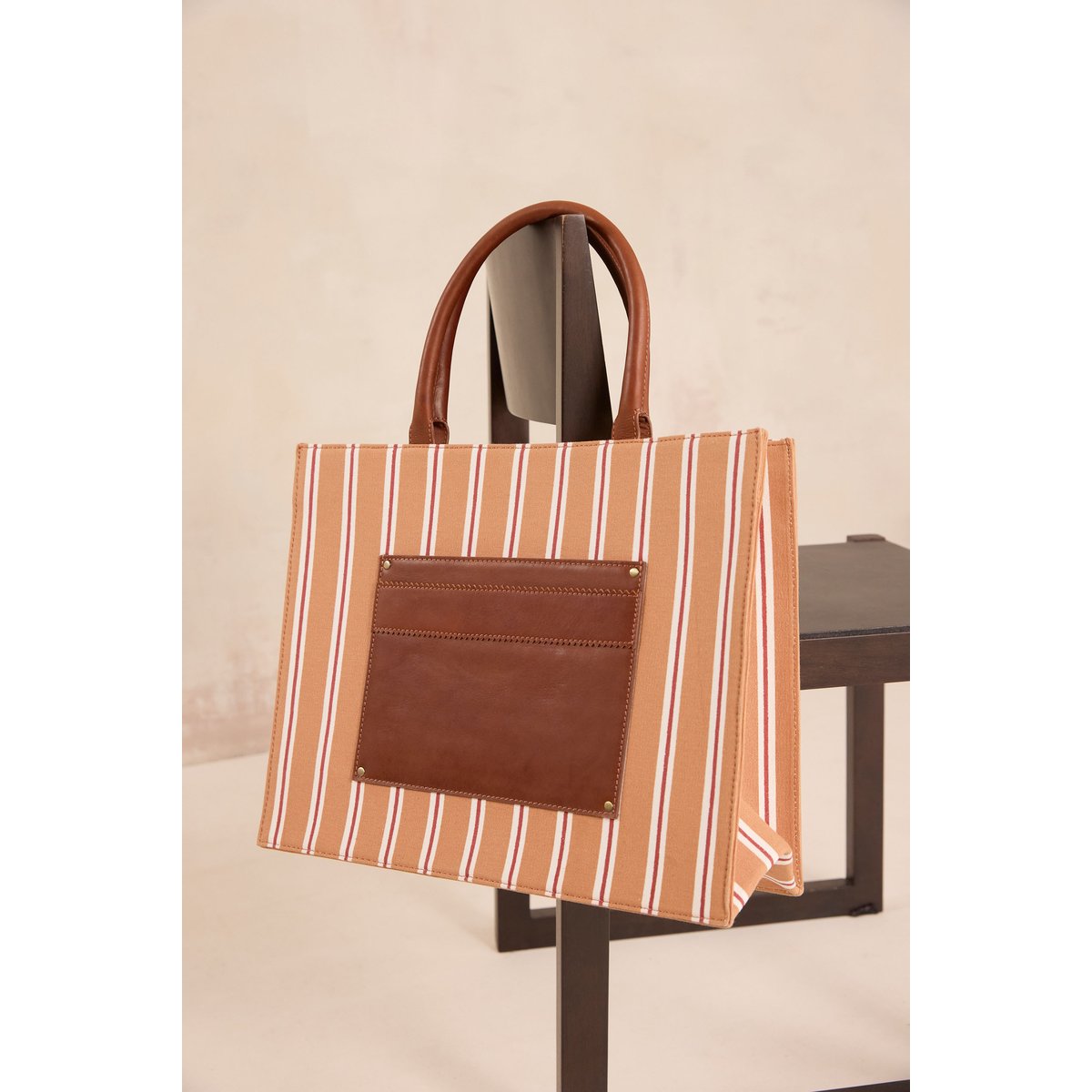 Sac cabas rayé en coton MATT autres, Maison 123