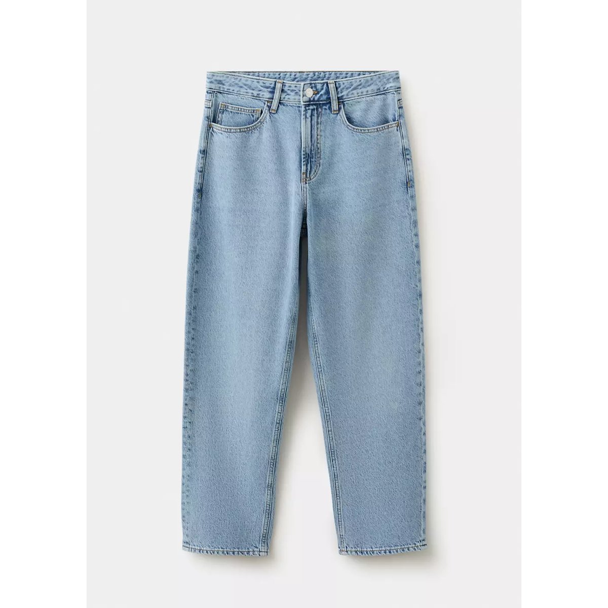 Jean relaxed-fit bleu moyen, MANGO TEEN