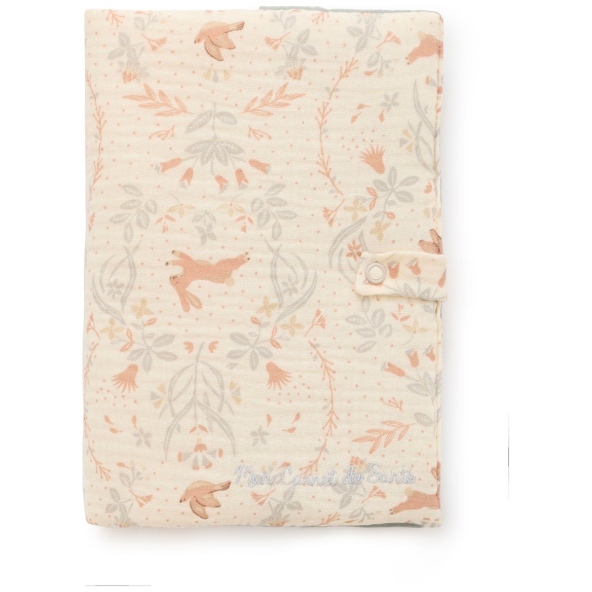 Protège-carnet de santé ivoire, vert de gris, BB & CO