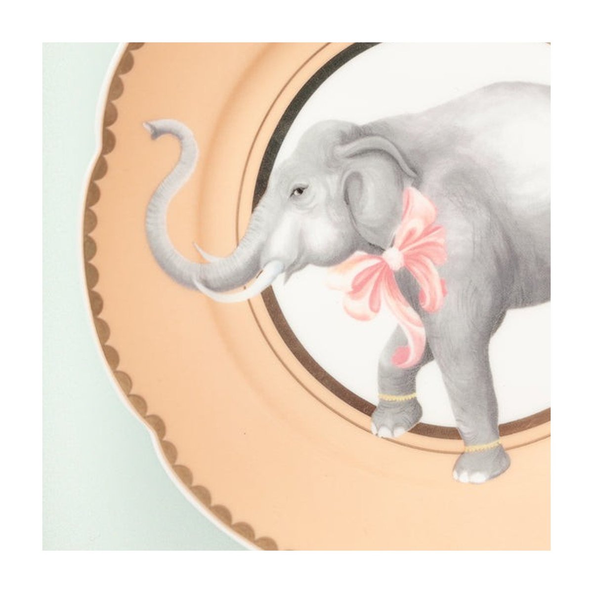 Assiette à dessert Elephant multicolore, YVONNE ELLEN