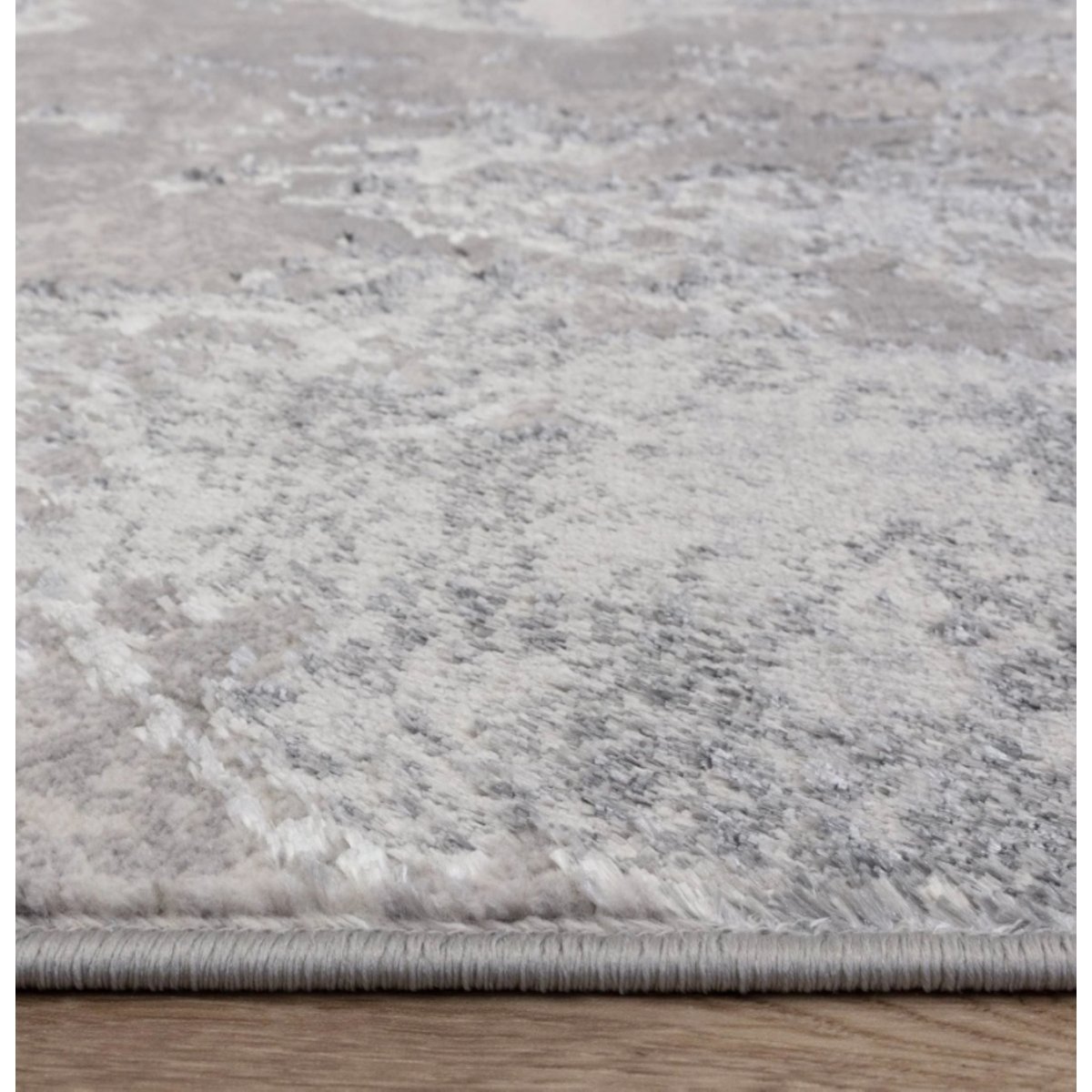 Tapis tissé plat moderne CARONI gris, NOVATREND
