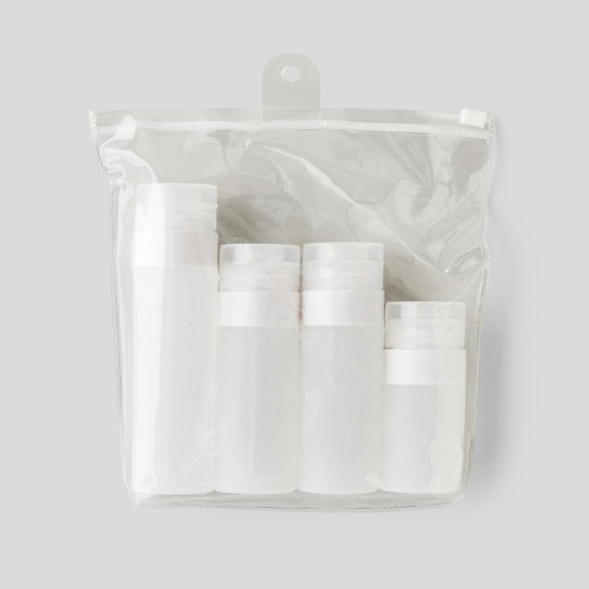 Kit week-end en silicone transparent, MONOPRIX MAISON
