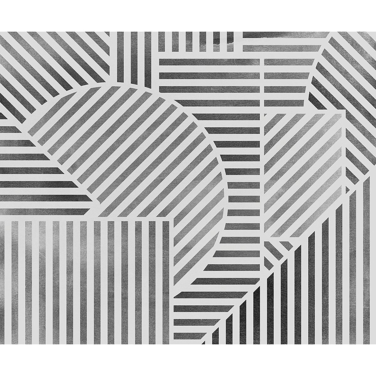 Papel de parede Jeux de Lignes, INTERELIFE multicolor, INTERELIFE