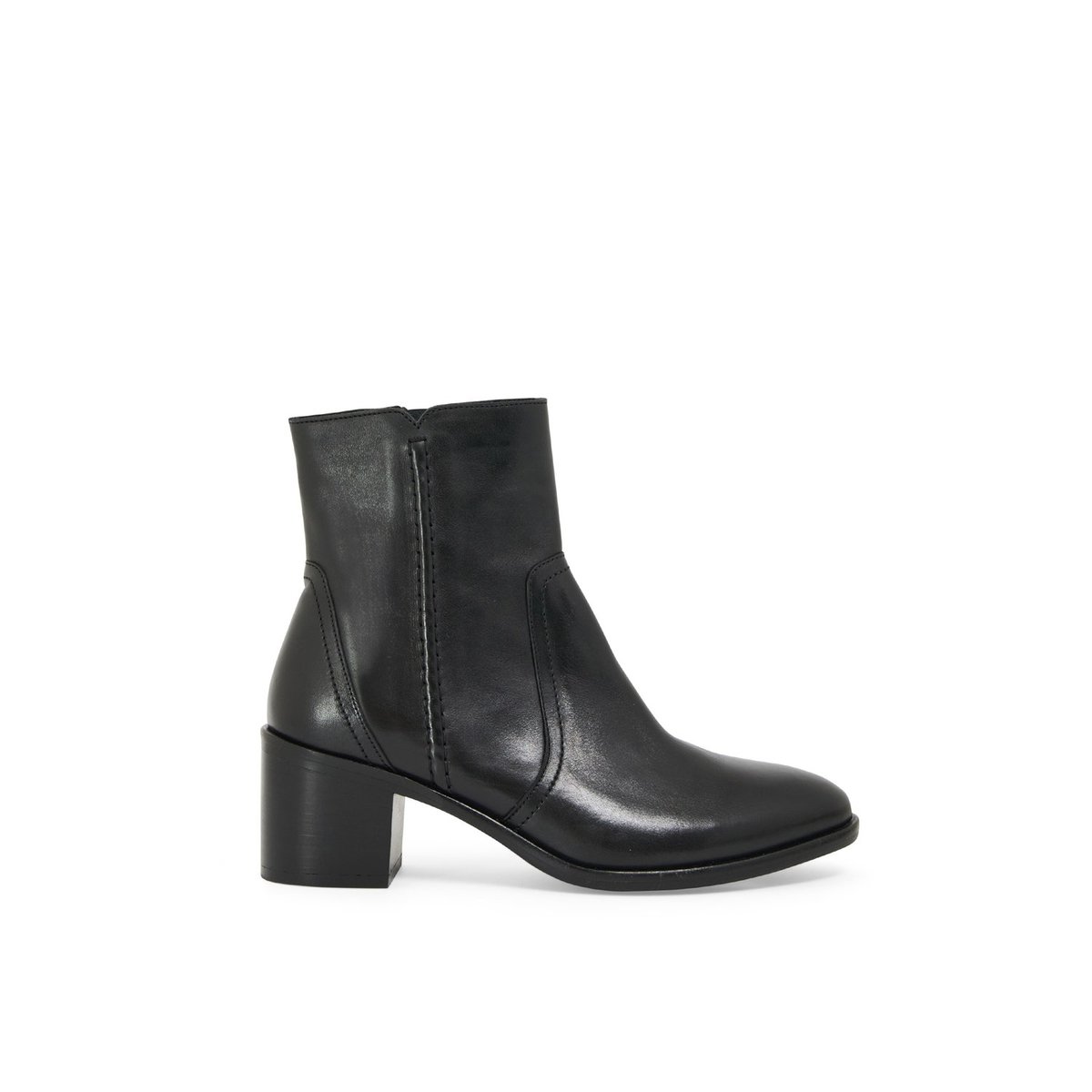 Boots À Talon en cuir SANSA noir, MELLOW YELLOW