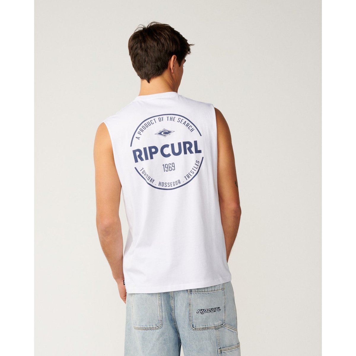 Débardeur STAPLE blanc, RIP CURL