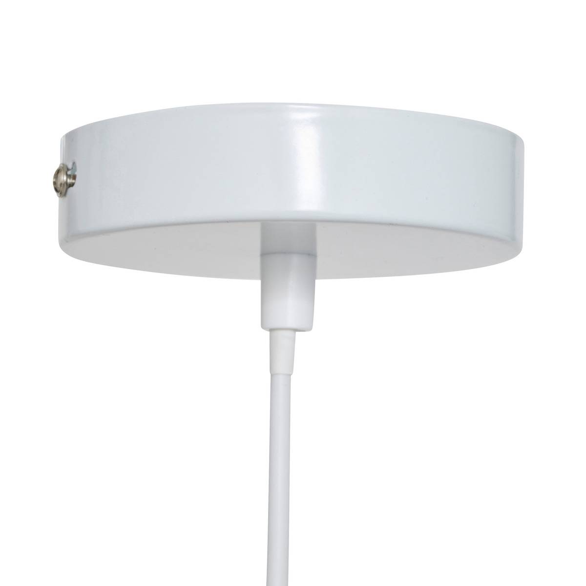Suspension en métal 45cm DELCIA blanc, ATMOSPHERA