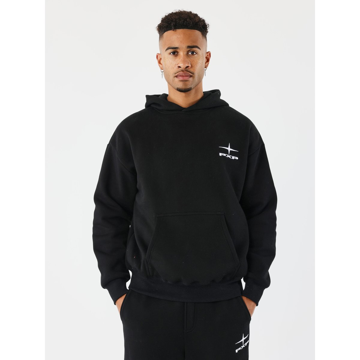 Sweat à Capuche Polaris noir / blanc, PROJECT X