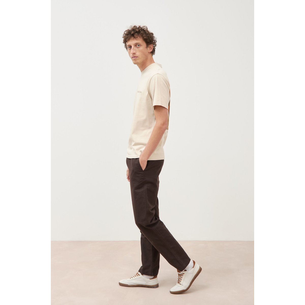 T-shirt en coton sable, BONOBO