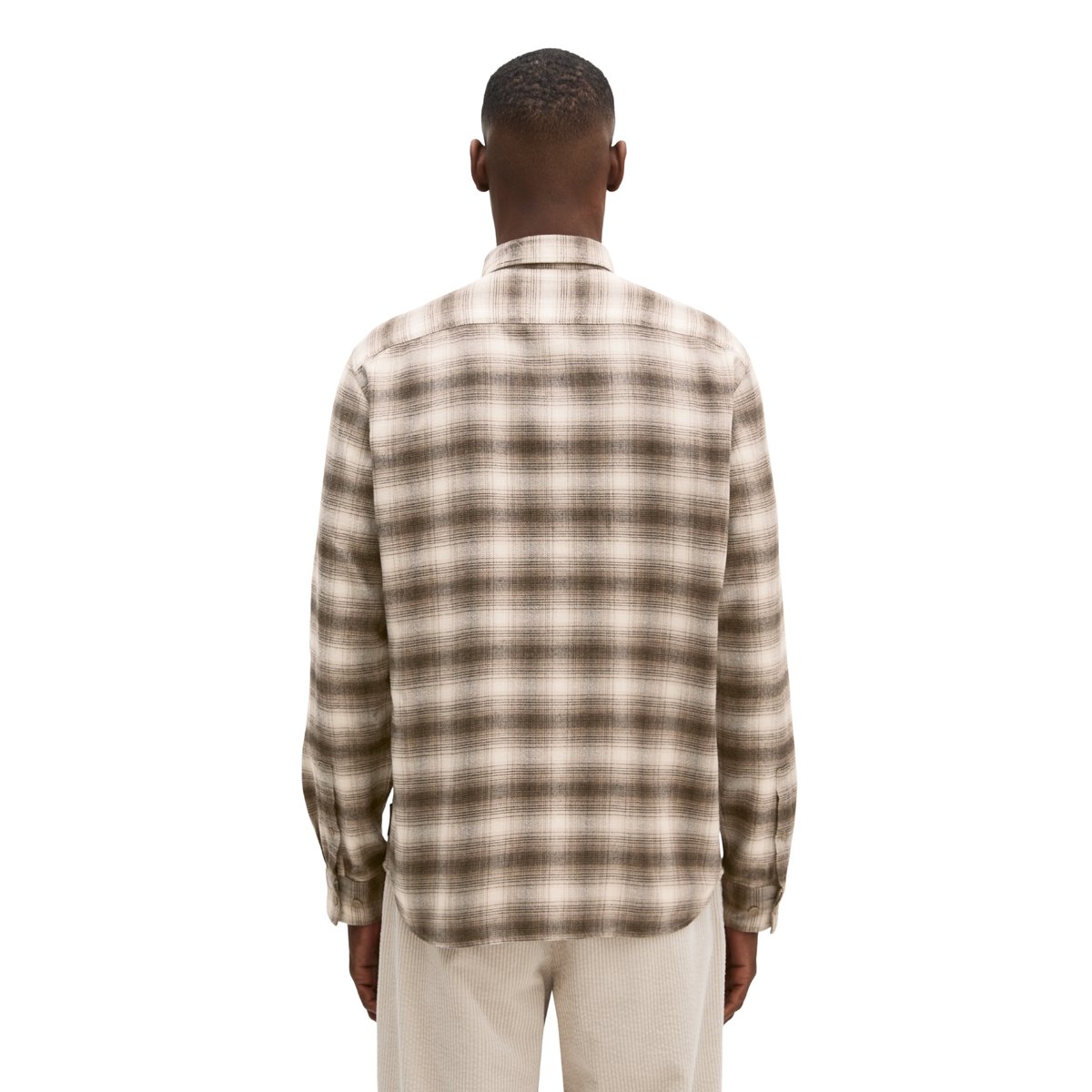 Chemise coupe classique en coton bio et lyocell marron, MARC O'POLO