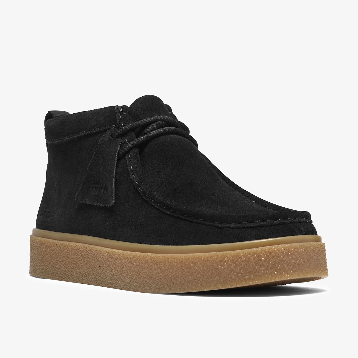 Chaussures montantes en cuir suède, BOXBEE WALLA noir, CLARKS