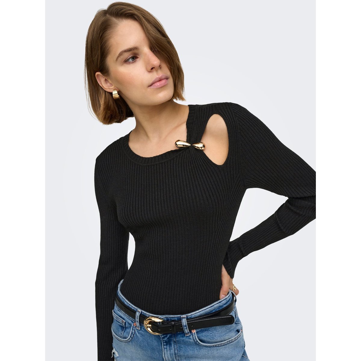 Pull En Maille noire - black, ONLY
