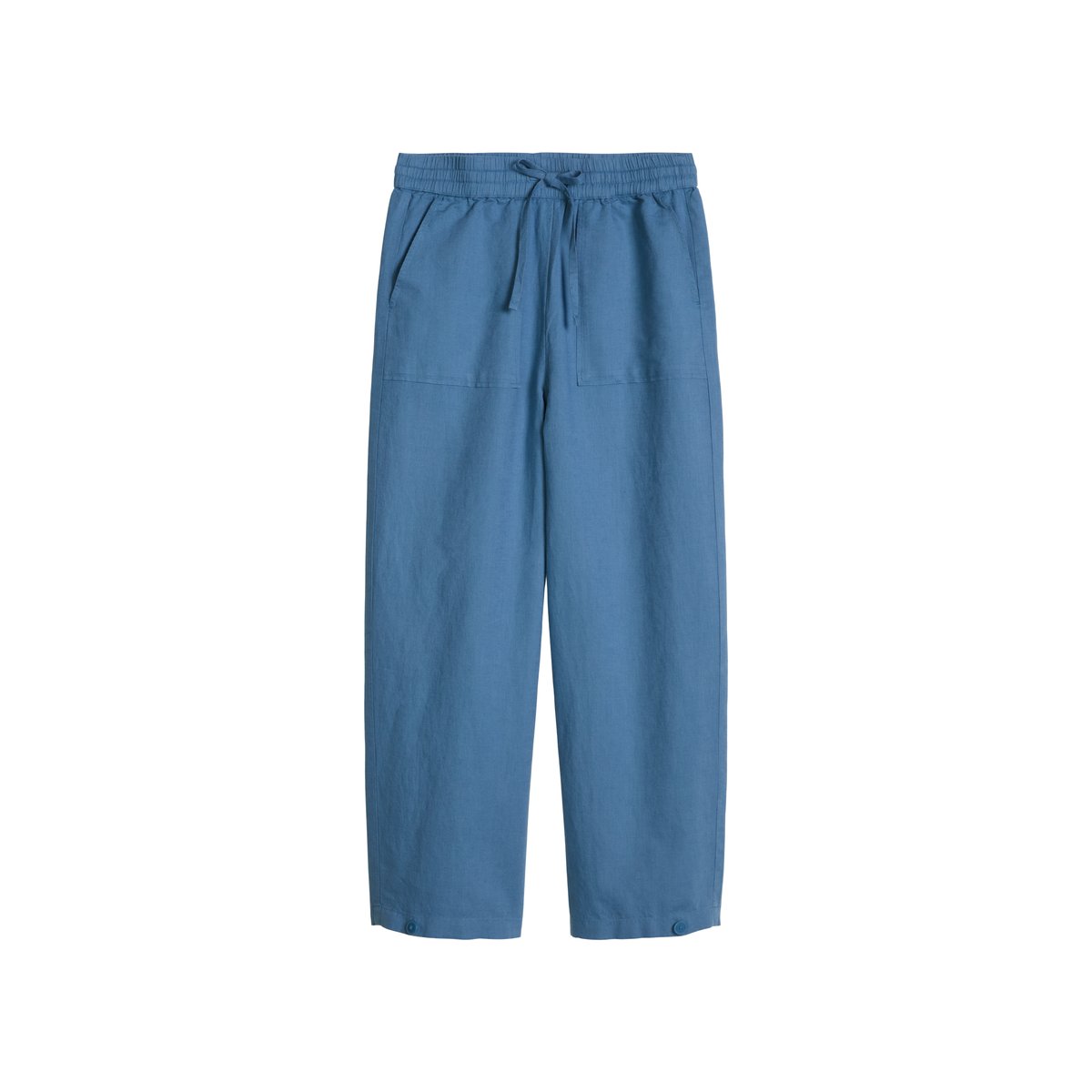 Short régulier en mélange de lin et de coton bleu moyen, MARC O’POLO DENIM