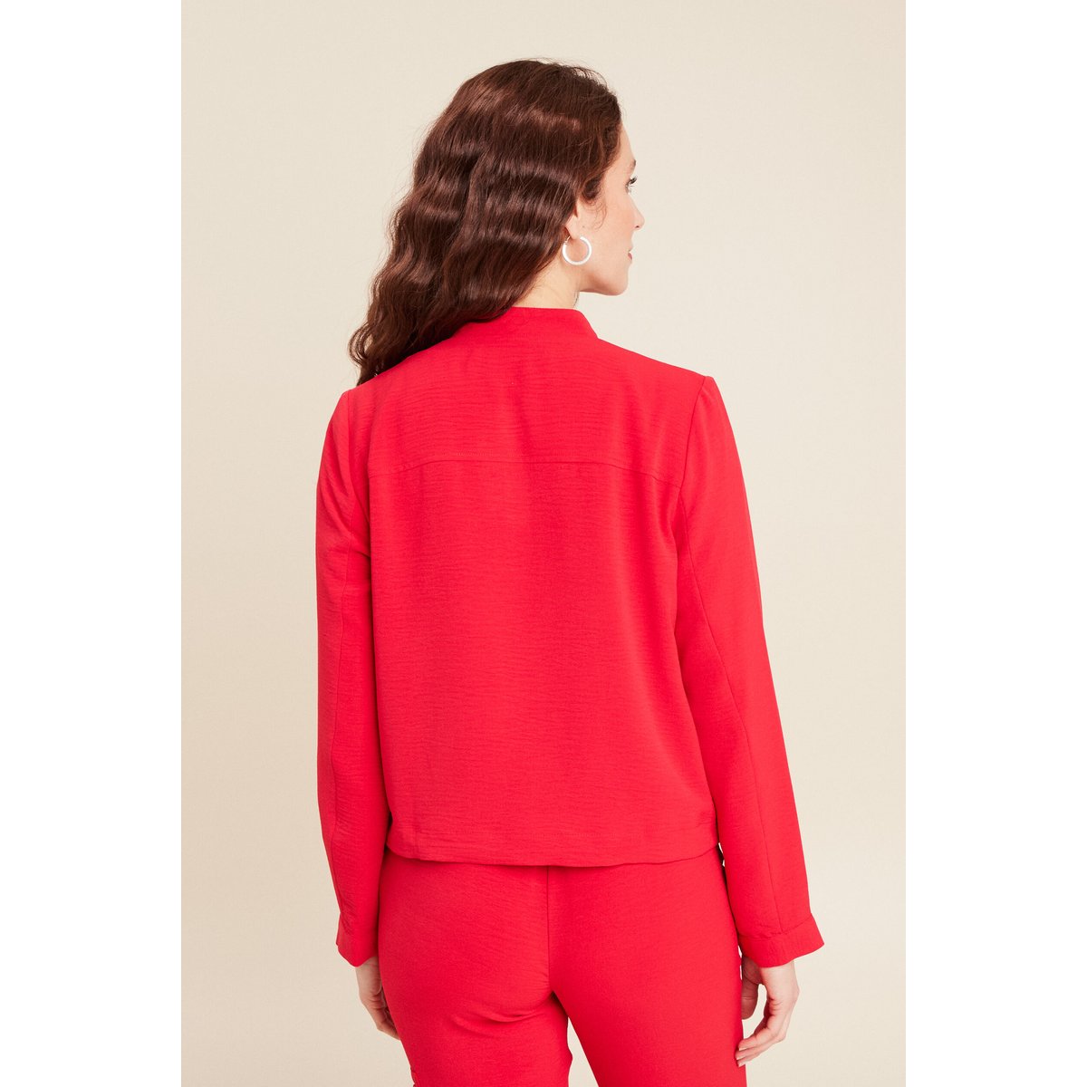 Blouson zippé 2 poches rouge, BREAL