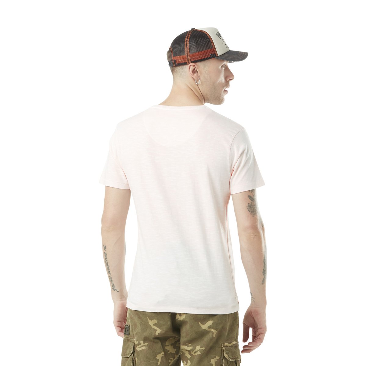 Tee shirt en coton TYRON rose pâle, VON DUTCH
