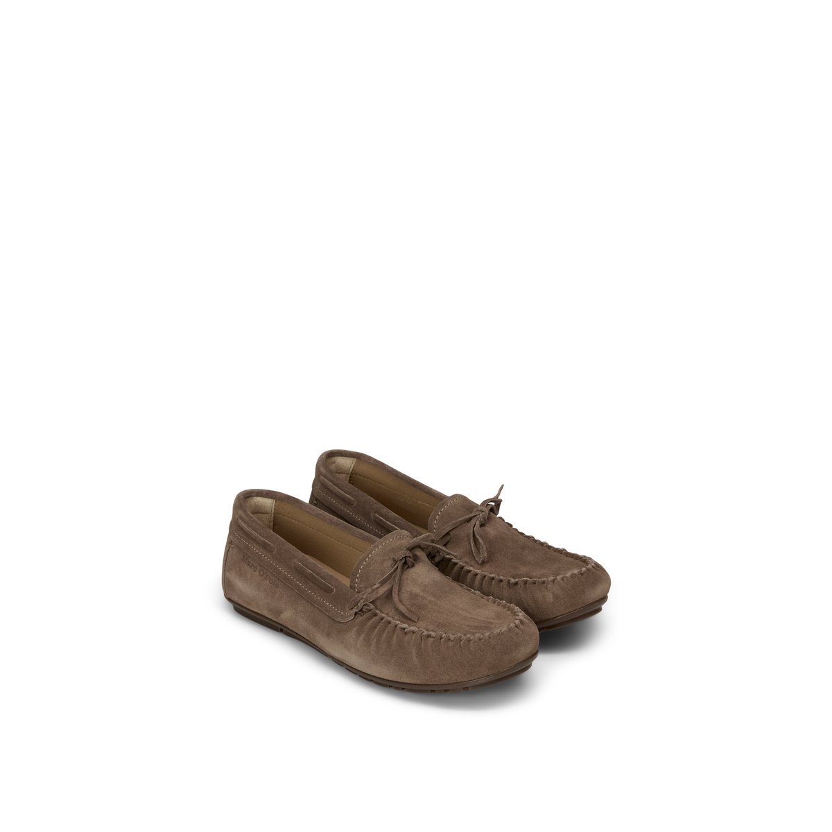 Mocassin modèle Valentina en cuir velours doux marron, MARC O'POLO