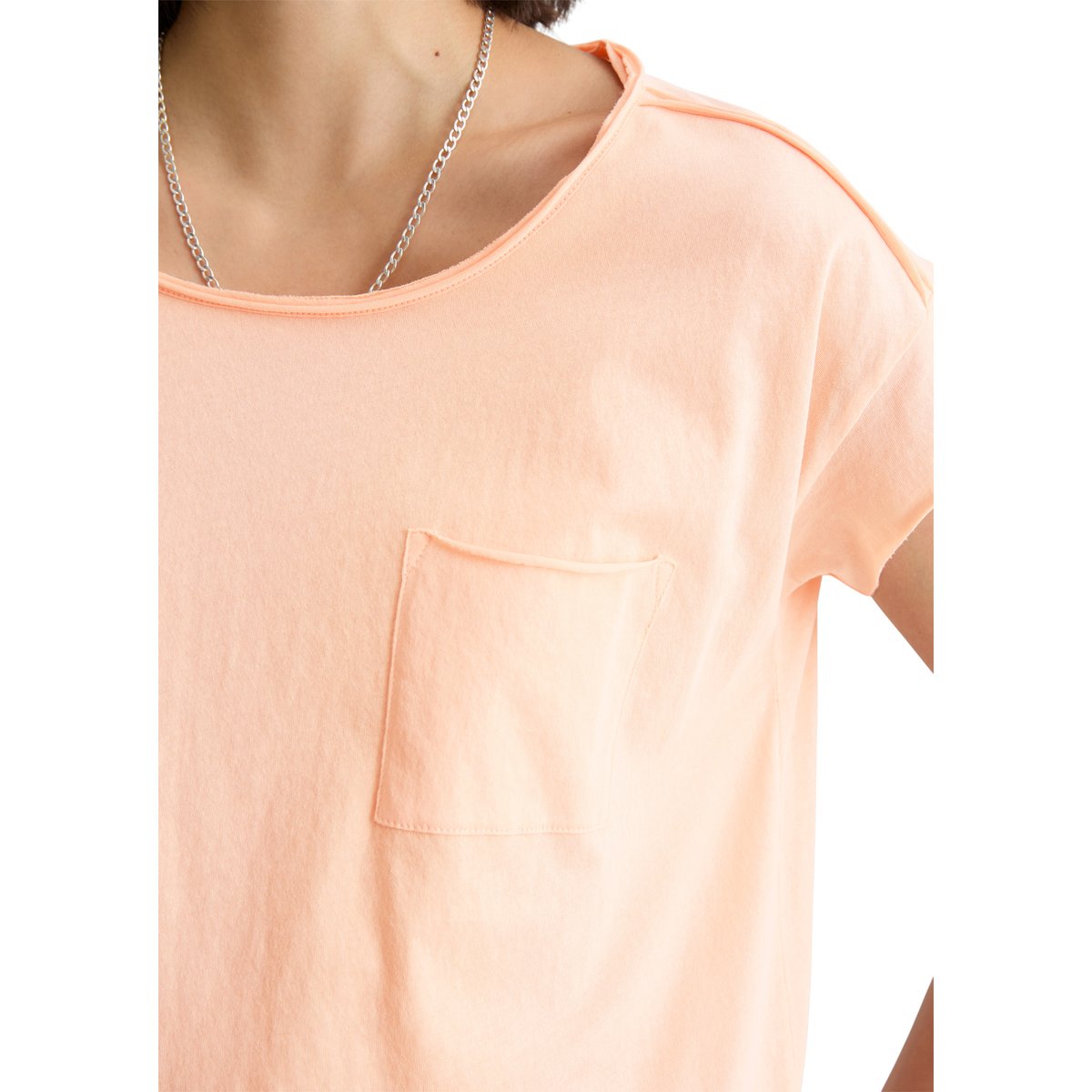 T-shirt ample en coton organique rose pale, MARC O’POLO DENIM
