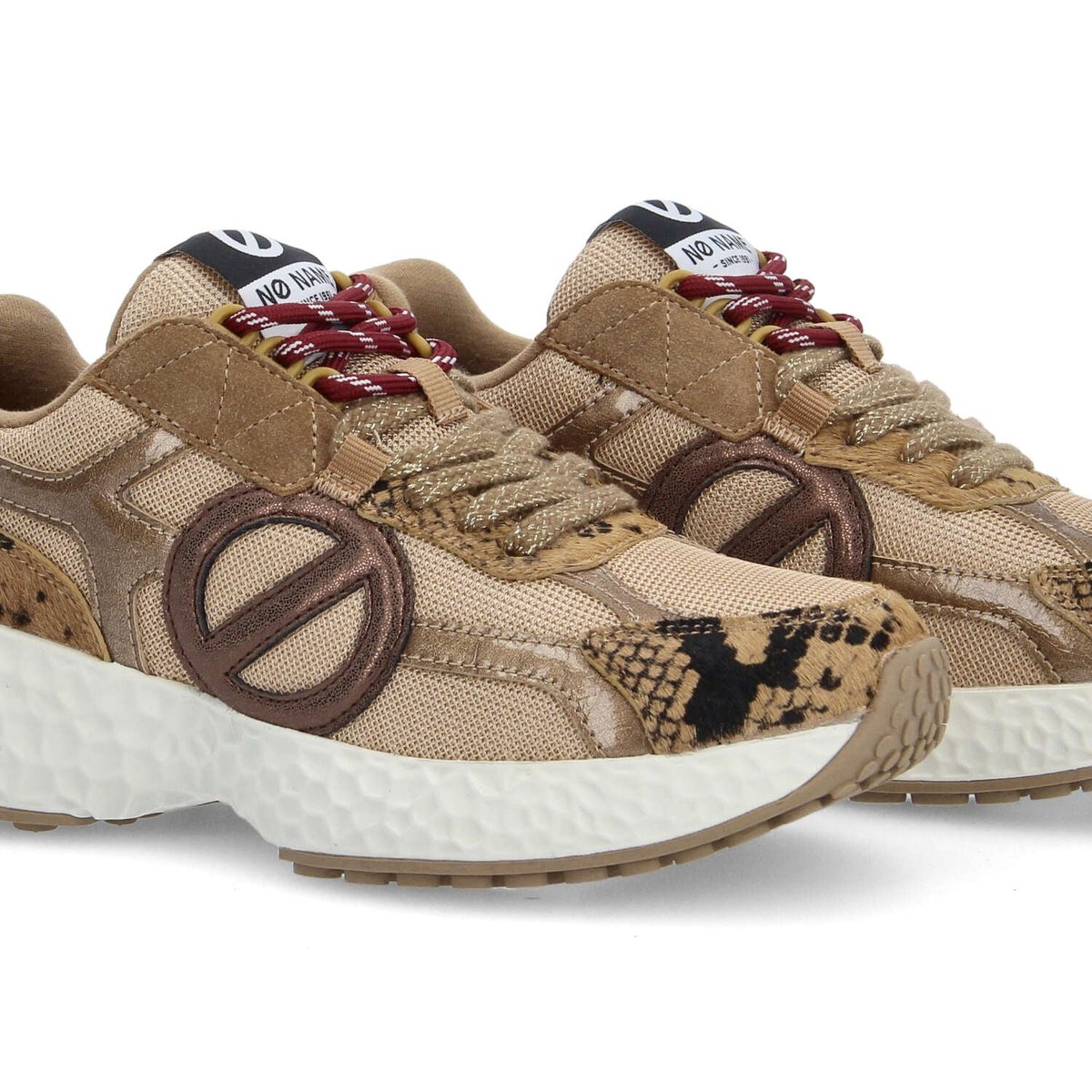 CARTER 2.0 RUNNER W SNAKE KISS SABLE - Collier orné de Cristaux Swarovski® inclus beige, NO NAME