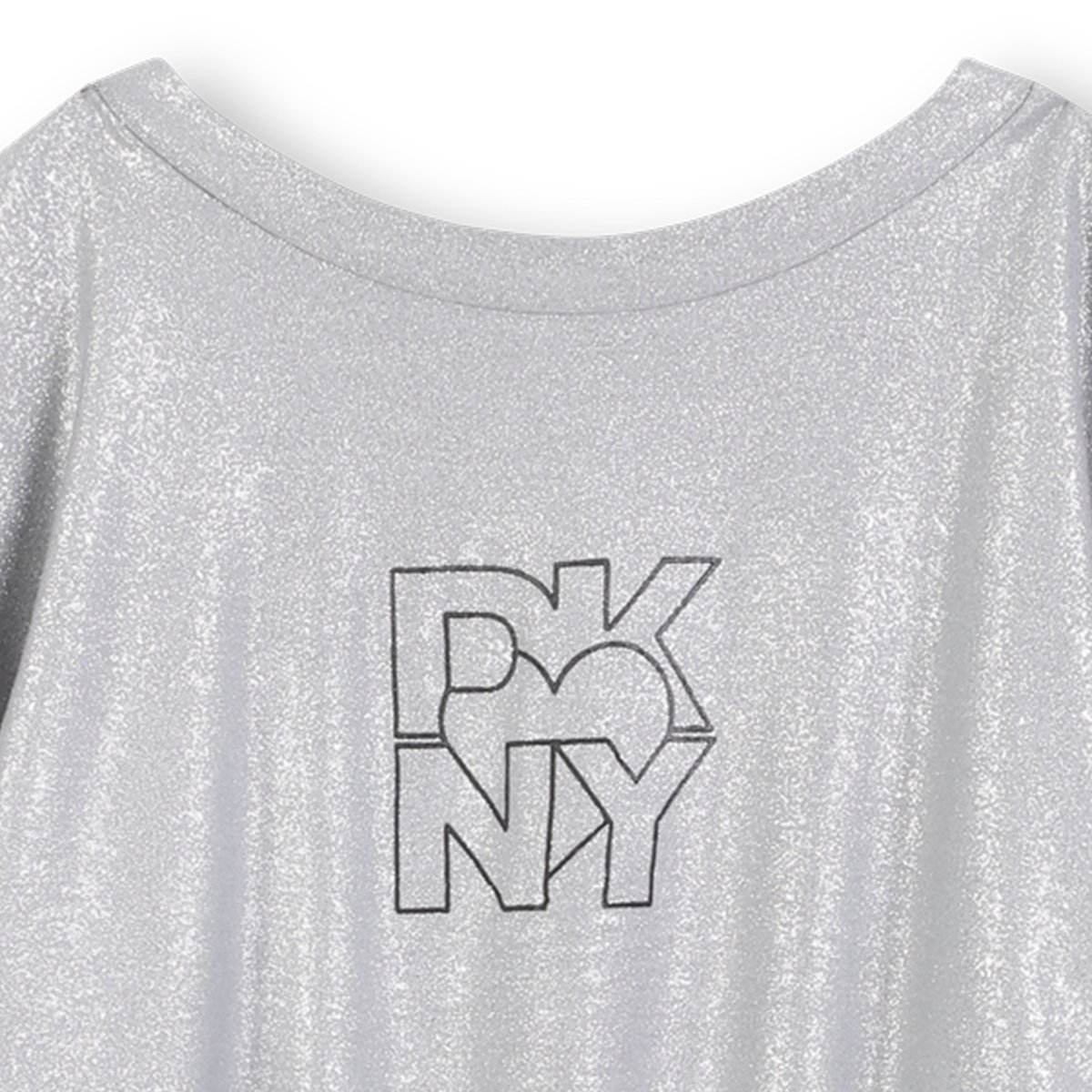 ROBE EN JERSEY ARGENTÉ À SEQUINS silver, DKNY