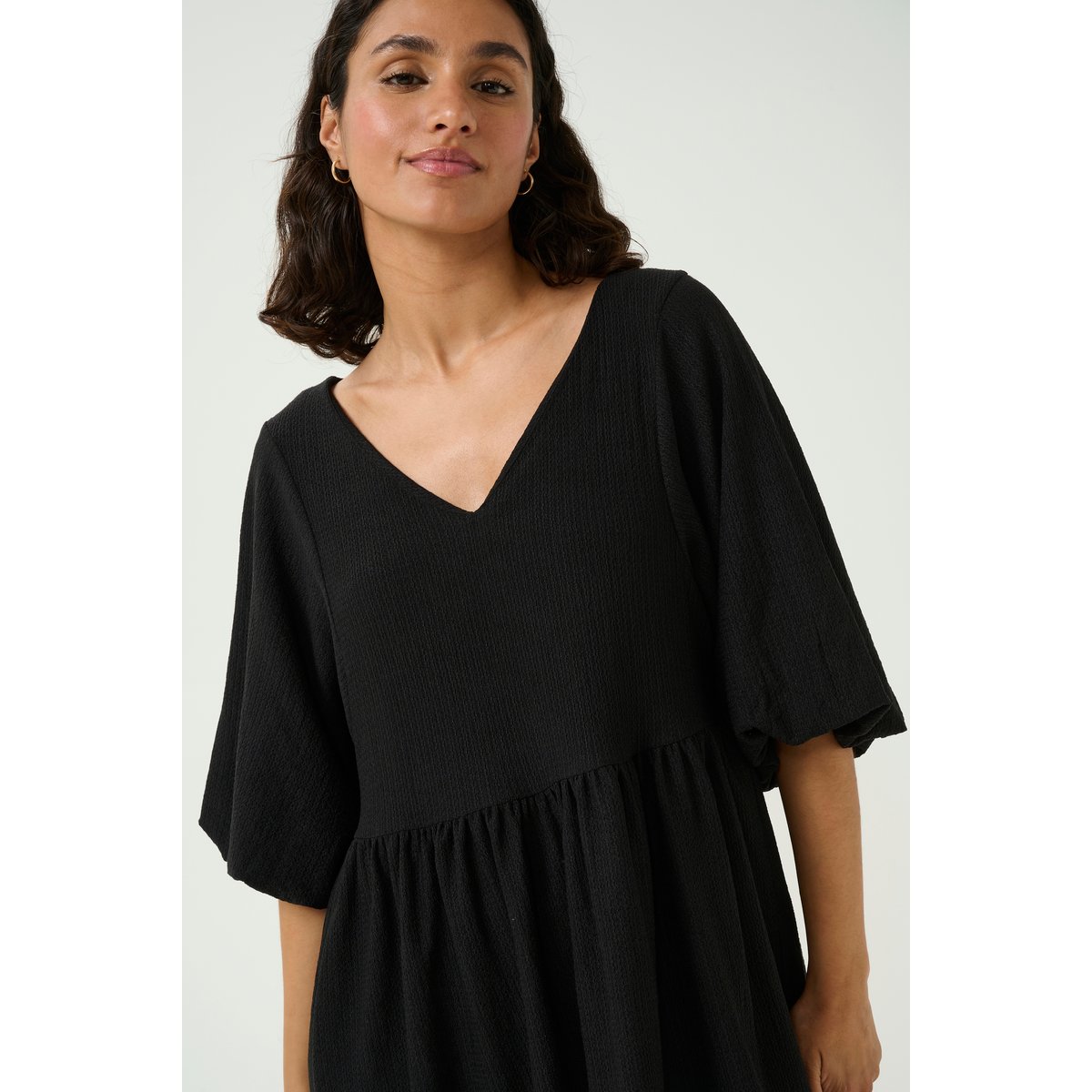 Jersey dress noir black deep, KAFFE