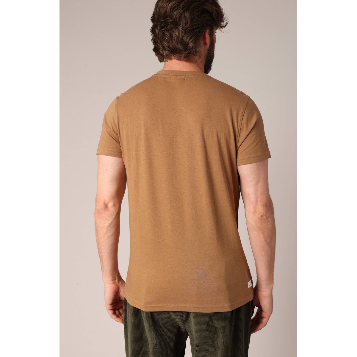 T-shirt homme imprimé original, 100 % coton CABO mocha, DEELUXE