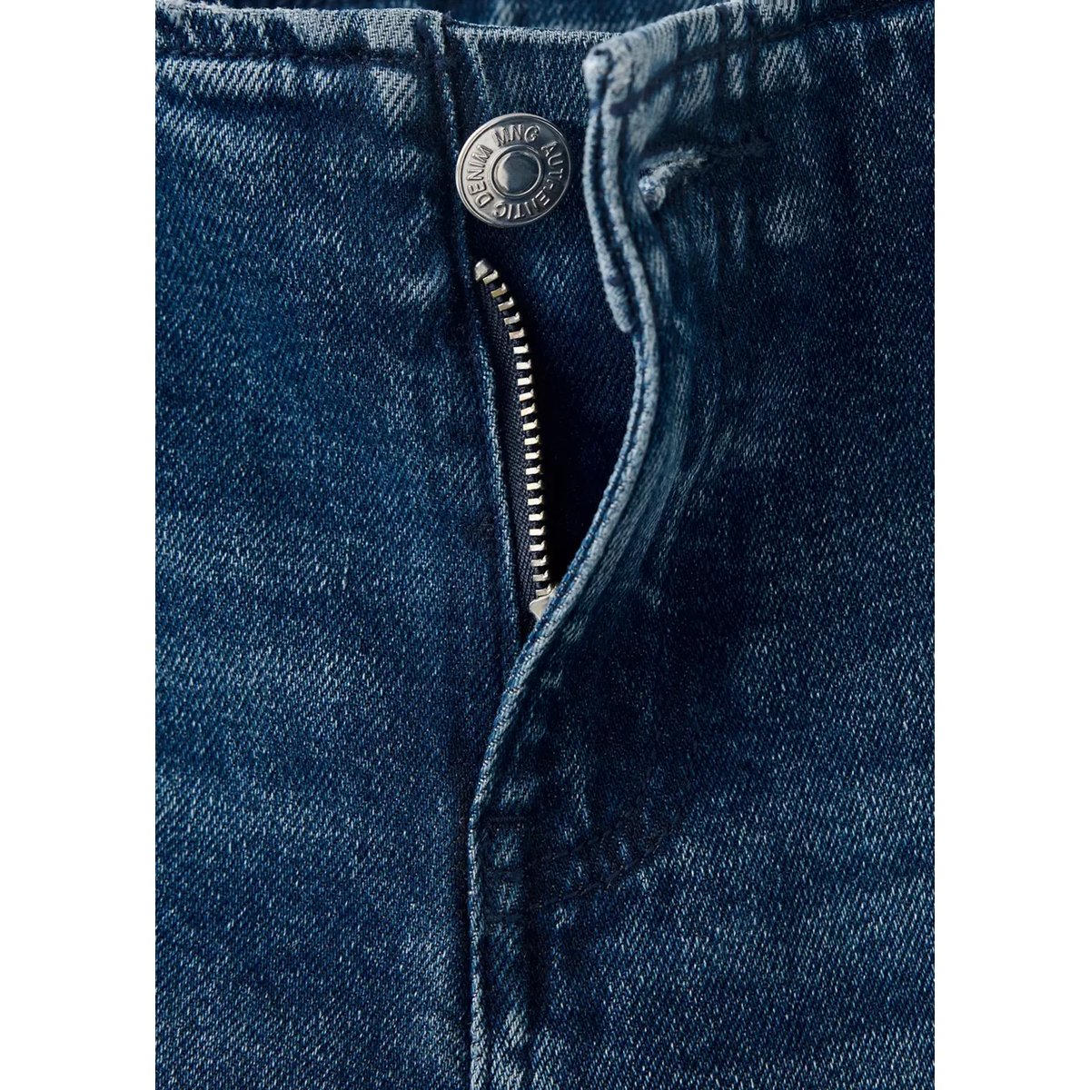 Jean low waist flare bleu foncé intense, MANGO TEEN