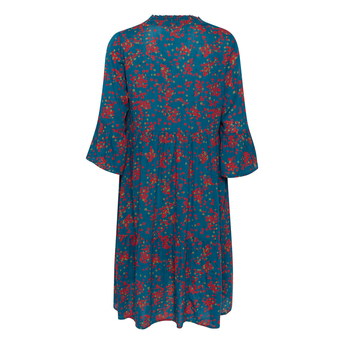 Dress bleu legion blue petit fleur, KAFFE