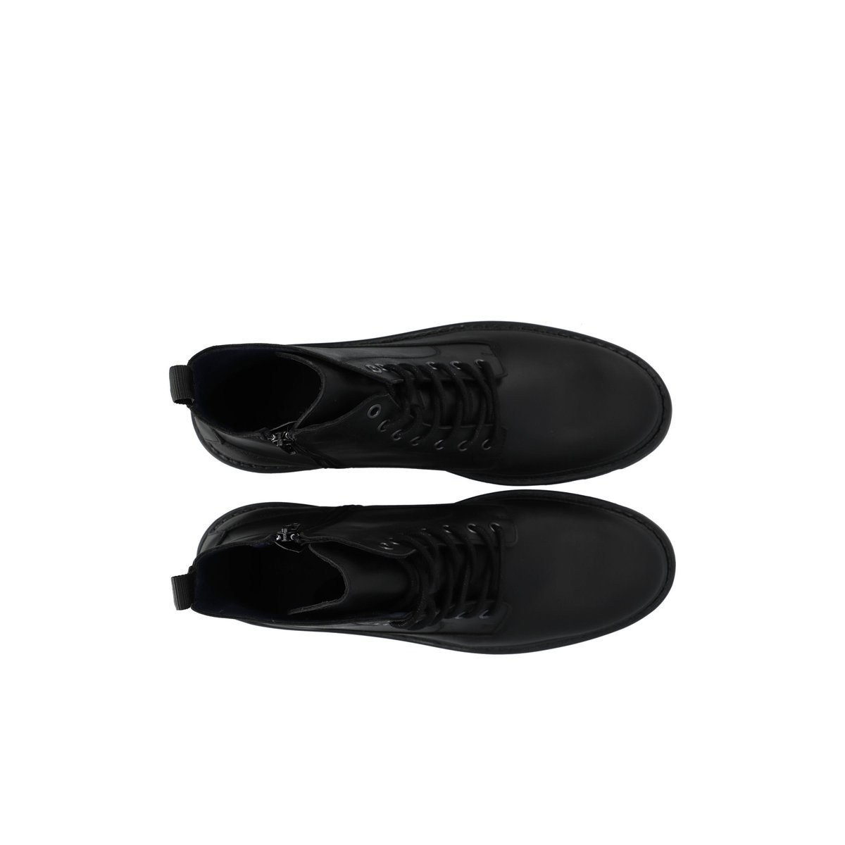 Bottes À Lacets black1, BIANCO