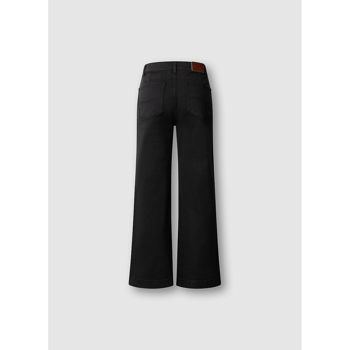 Pantalon large avec poches plaquées noir, PEPE JEANS