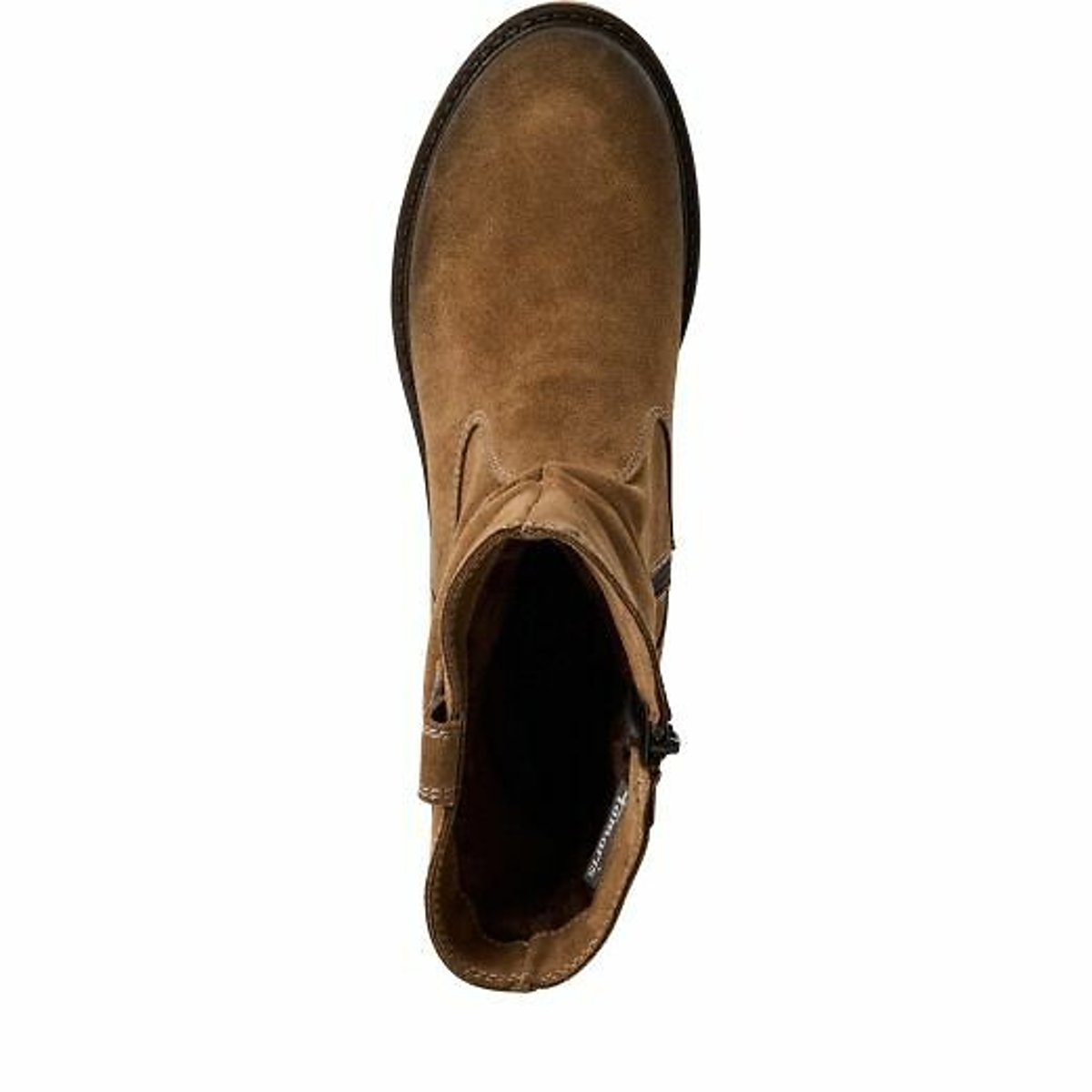 Leather Mid Calf Boots brown, TAMARIS