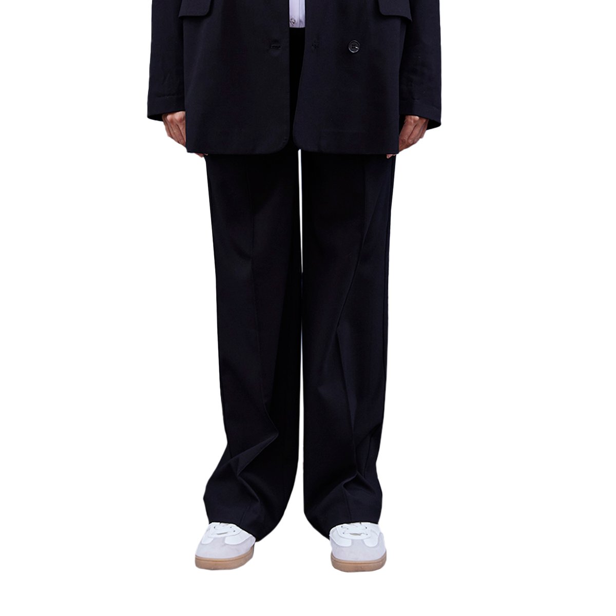 Pantalon large esprit tailleur grossesse noir, ENVIE DE FRAISE