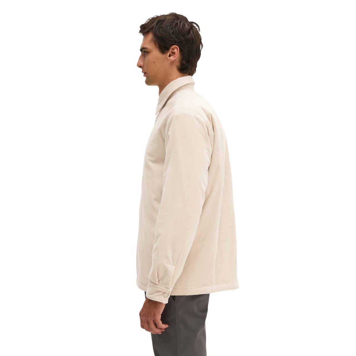 Surchemise en velours côtelé, coupe classique légèrement rembourré beige, MARC O'POLO