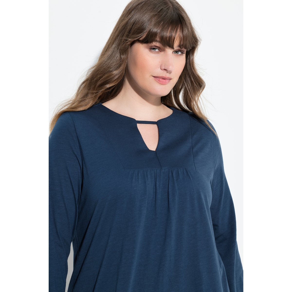 T-shirt long bleu marine, ULLA POPKEN