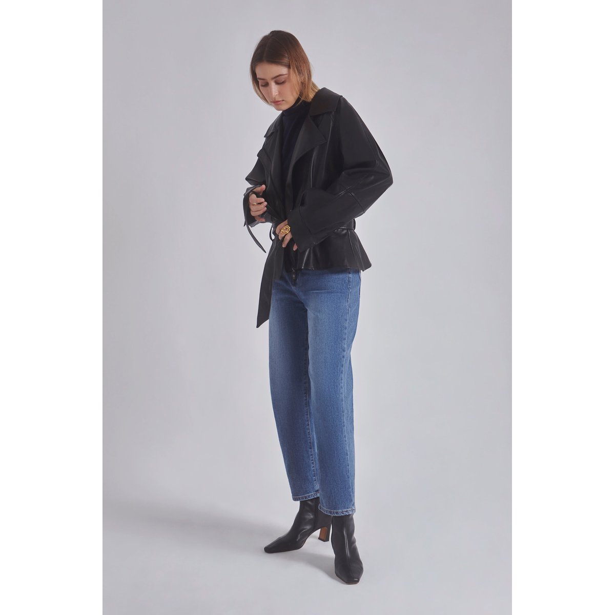 Veste similicuir JANIS noir, BENOA