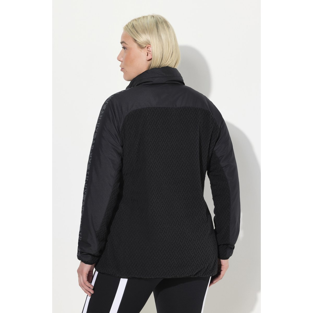 Veste technique à capuche, col montant noir, ULLA POPKEN
