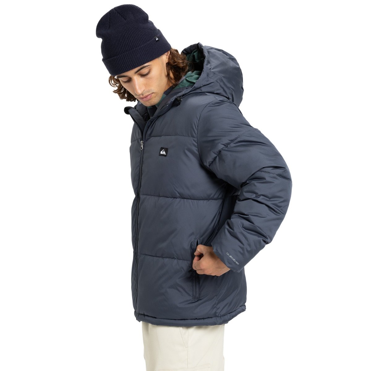 Doudoune à capuche COLD DAYS noir india ink, QUIKSILVER