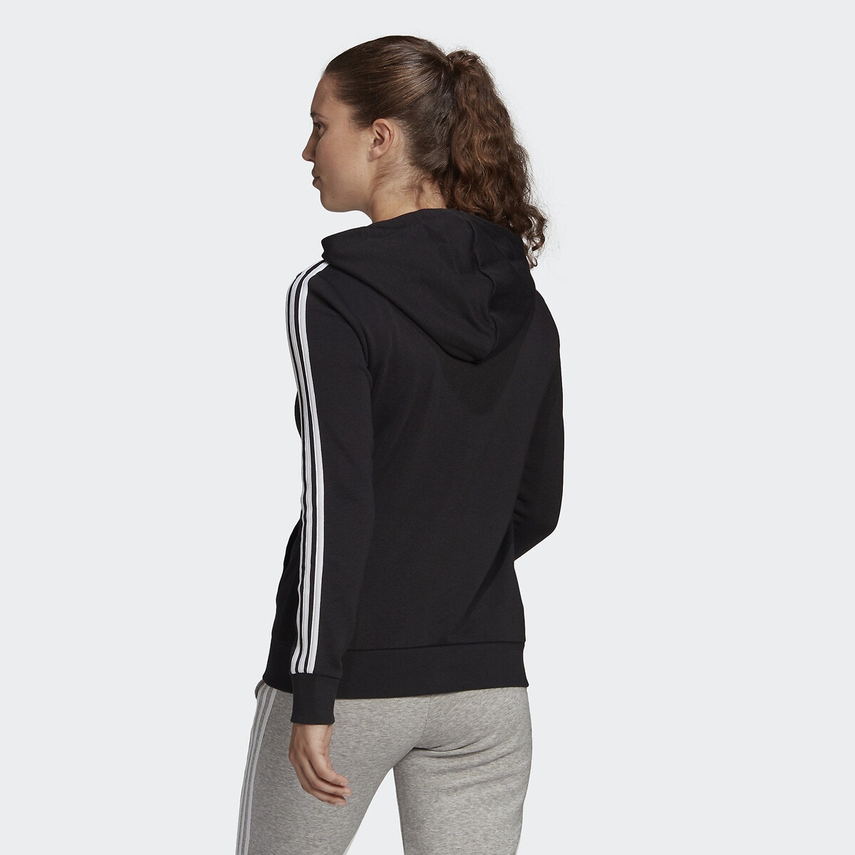 Sweat à capuche Essentials Full-zip noir, adidas Performance