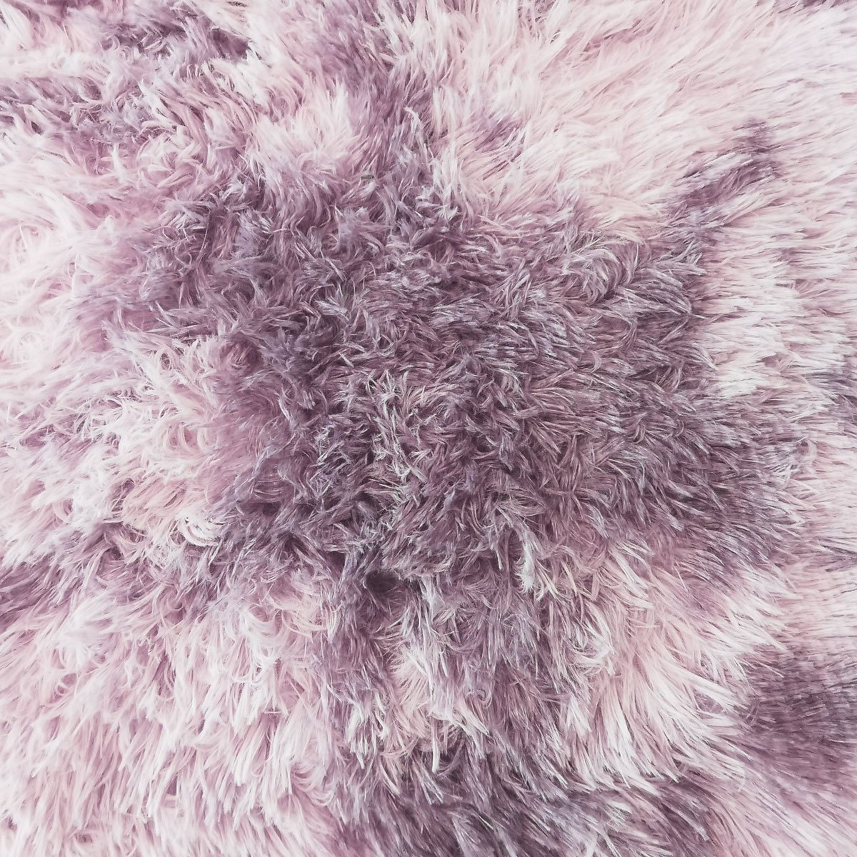 Tapis salon shaggy moderne YOGI EFFECT rose, THE DECO FACTORY