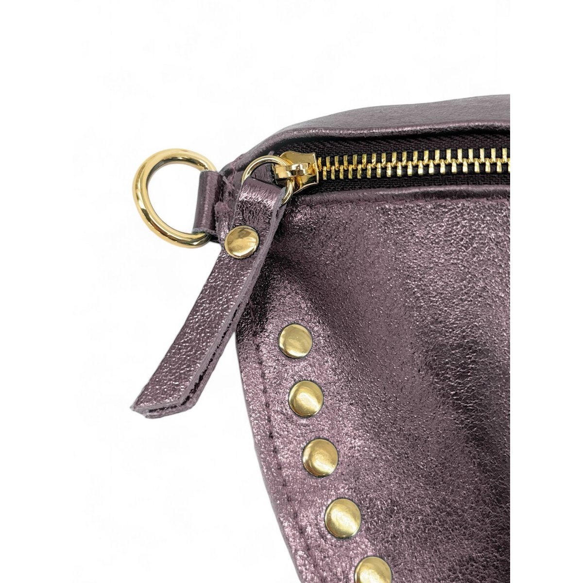 Sac banane en cuir irisé LOU PANADAS chocolat givré, OH MY BAG
