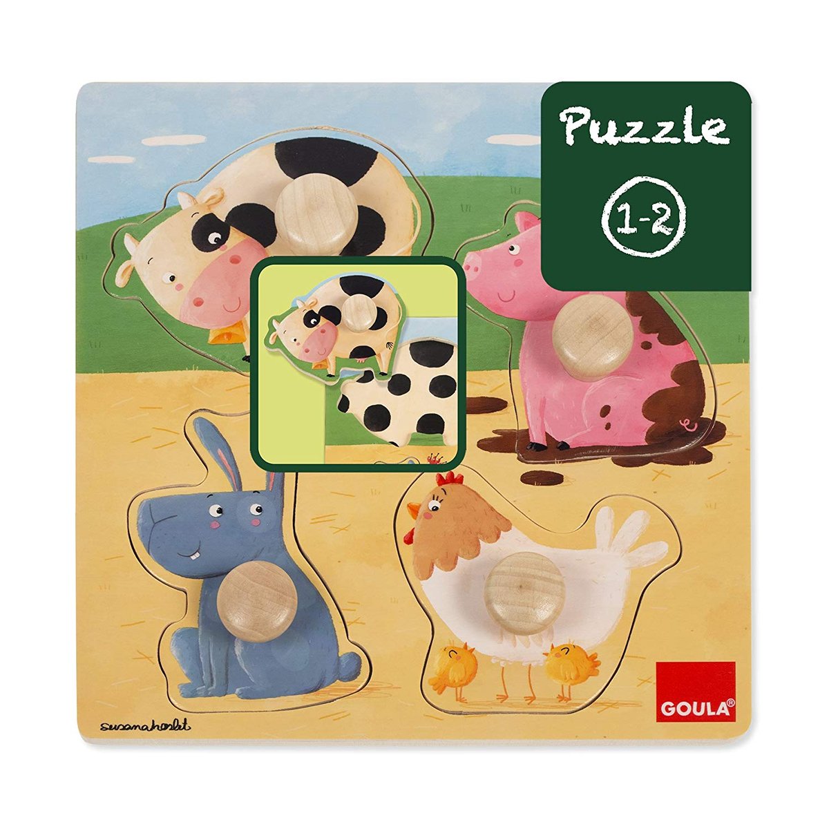 Encastrement Animaux Ferme beige, GOULA