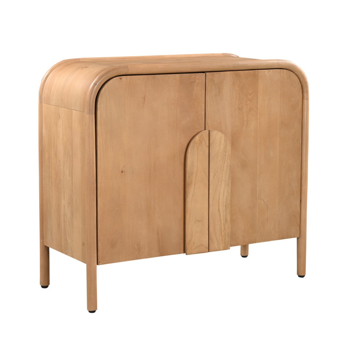 Buffet 2 portes en bois massif L90cm- BALI bois clair, DRAWER