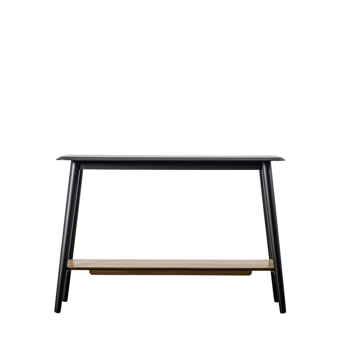 Morena Oak Console Table with Shelf black, SO'HOME