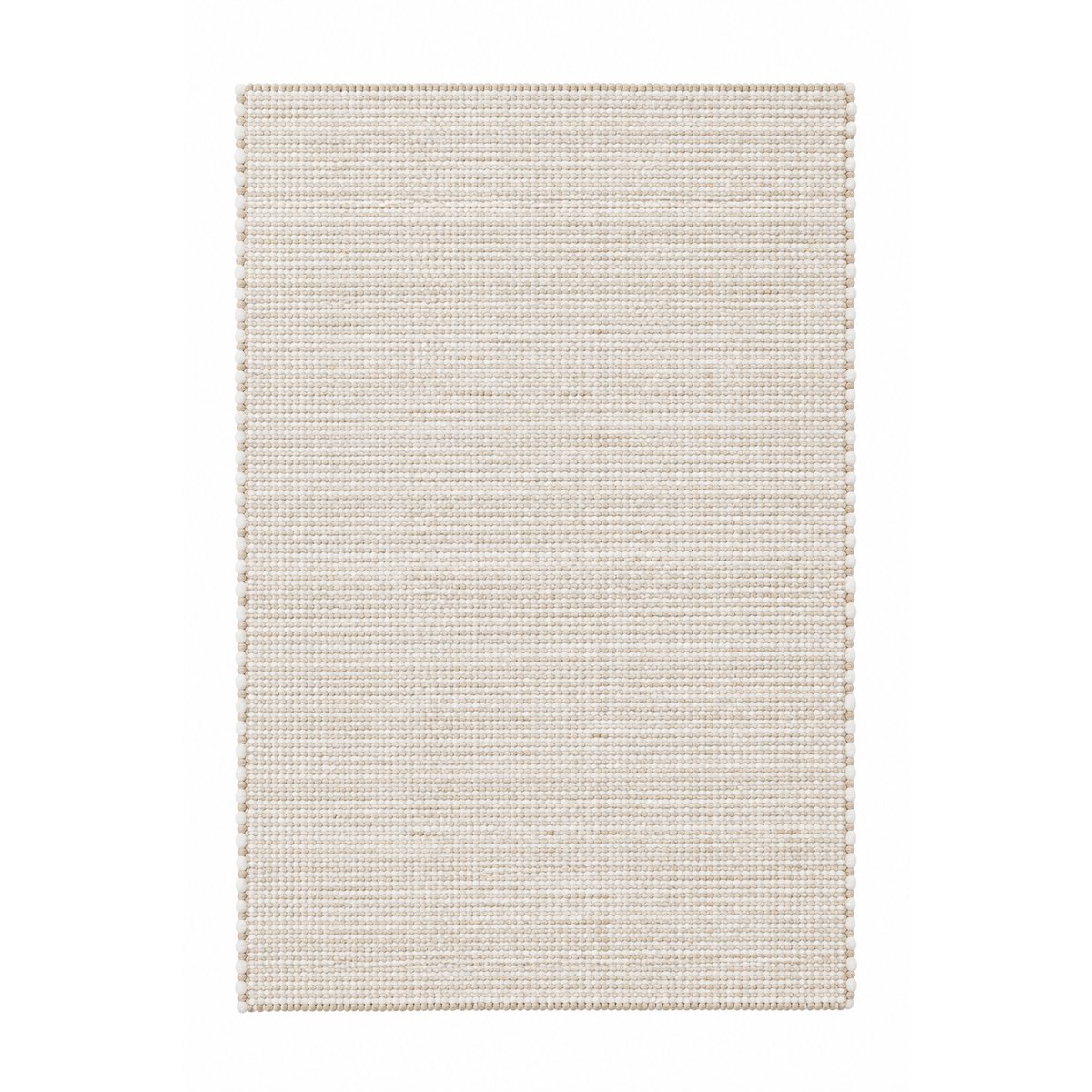 Tapis en tissus naturels tons beige et blanc 60x100 cm tons blancs et beiges, HANNUN