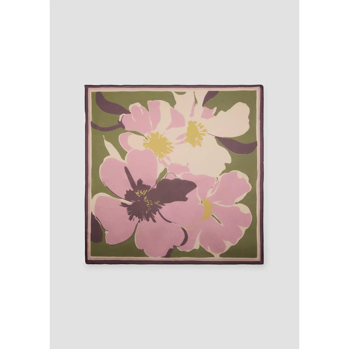 Foulard à fleurs rose, MANGO