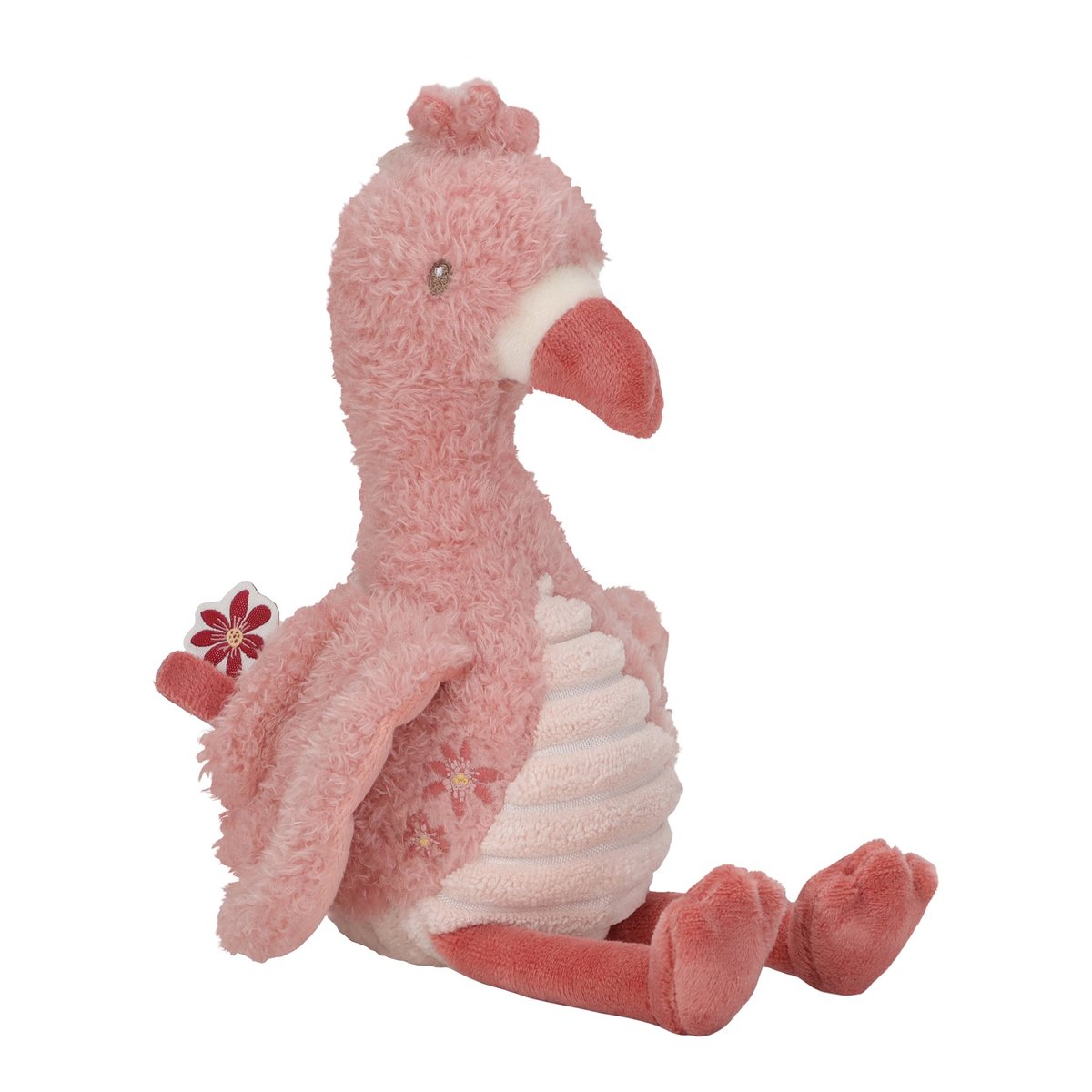 Peluche flamant rose SAFARI FRIENDS rose, LITTLE DUTCH