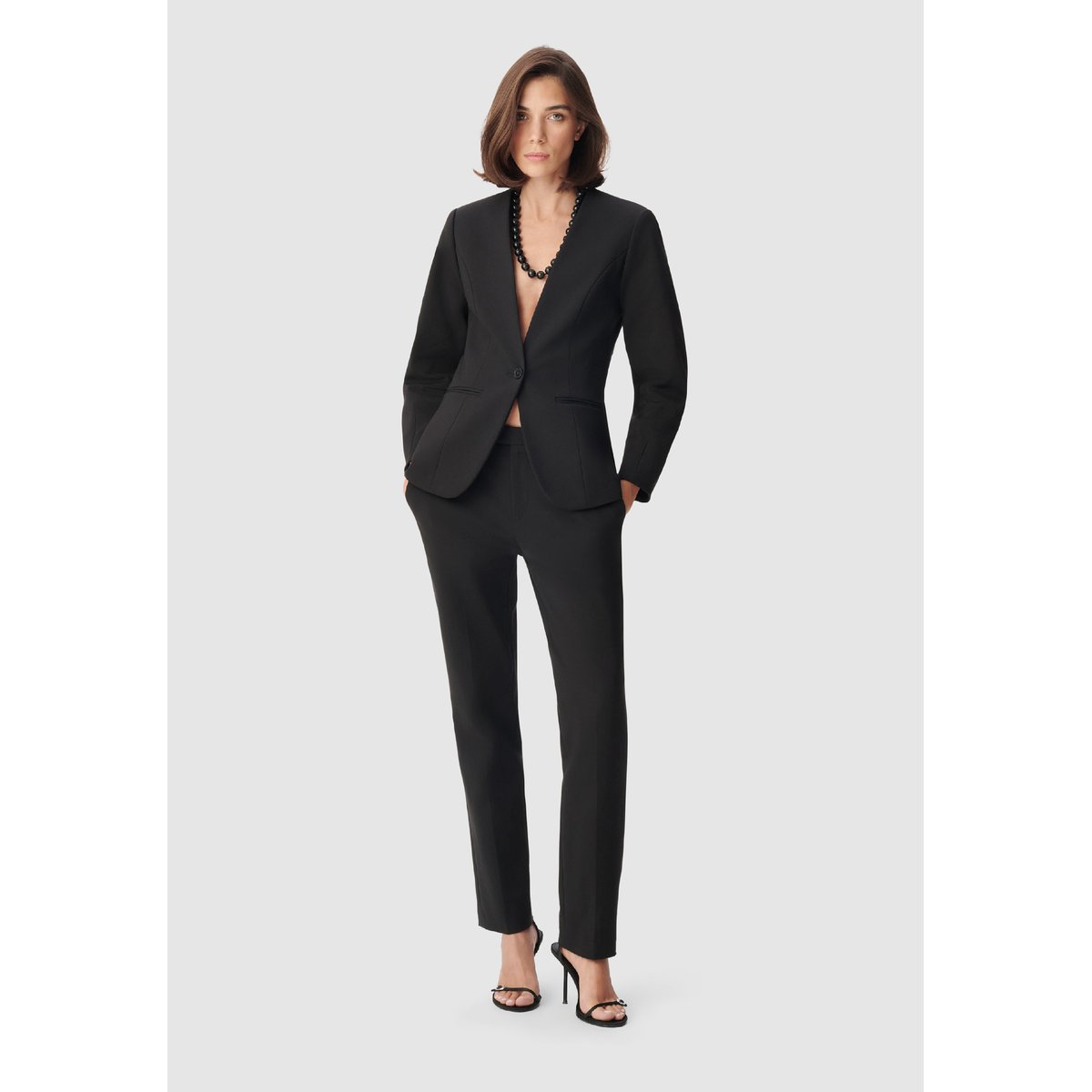 Pantalon de tailleur maille Milano noir, IKKS