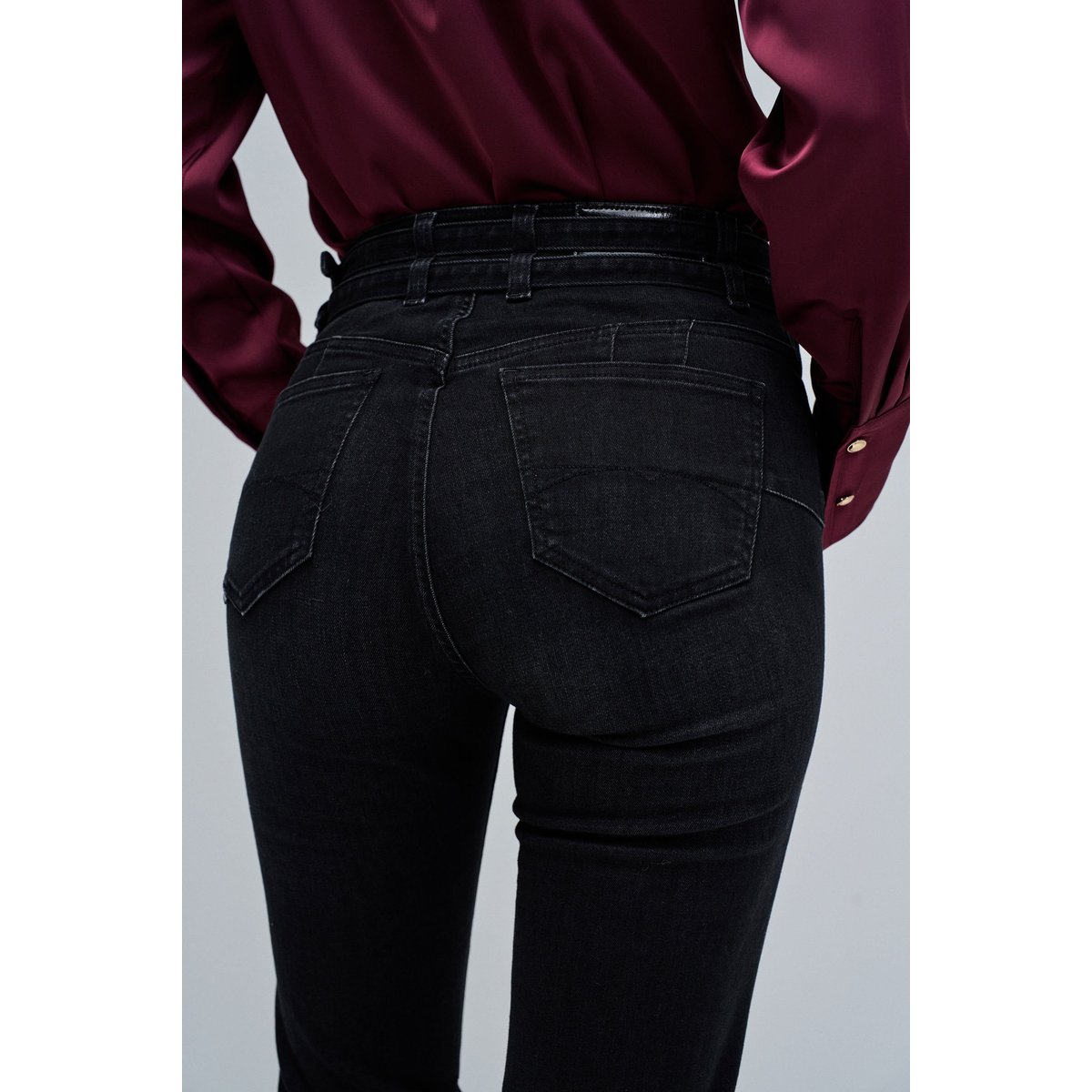 JEAN DESTINY PUSH UP BOOTCUT noir, SALSA JEANS