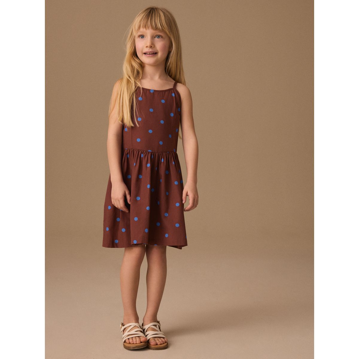 Robe à liens tache brun chocolat, NEXT