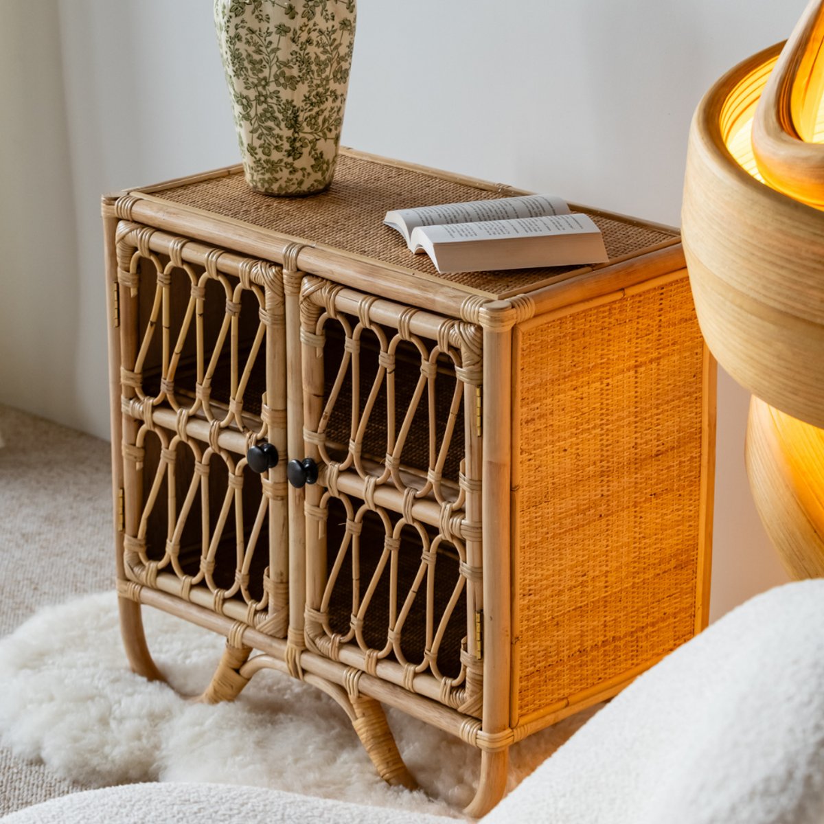 Petite console en rotin enfant YOGY naturel, HYDILE